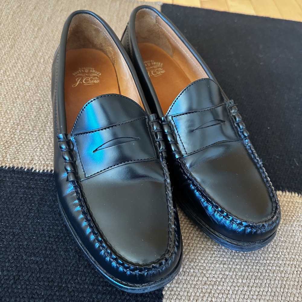 Black J. Crew Causal Loafer’s - Size 10